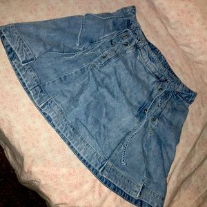 Cotton blue jean skirt size 6